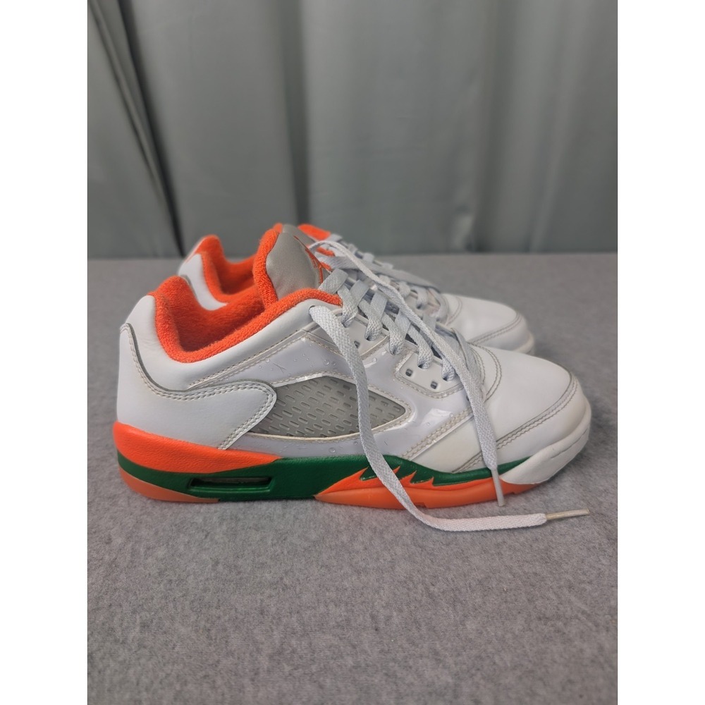Nike Air Jordan 5 Low GS 5.5Y Womens 7 Miami Hurricanes FQ1293-018 - Picture 3 of 15